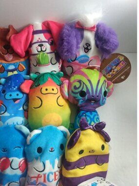 Cepia LLC | Toys | Lot Of 5 Plush Beanbag Toys Bears Vs Donuts Cows ...